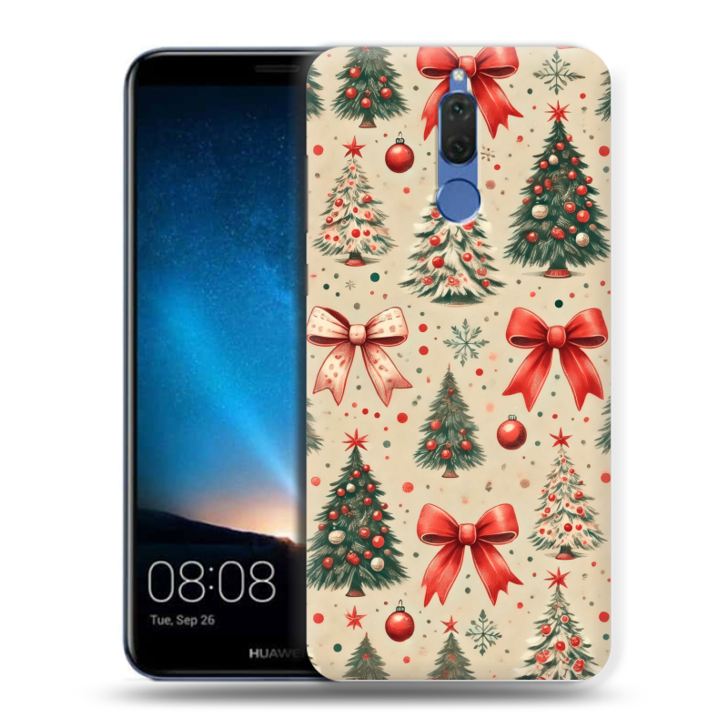 Силиконовый чехол на Huawei Nova 2i с принтом Новый год Силиконовый чехол на Huawei Nova 2i с принтом Новый год