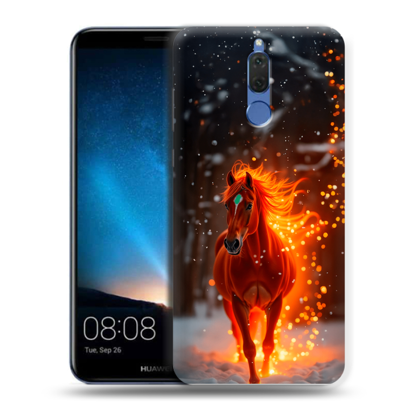 Силиконовый чехол на Huawei Nova 2i с принтом Новый год Силиконовый чехол на Huawei Nova 2i с принтом Новый год