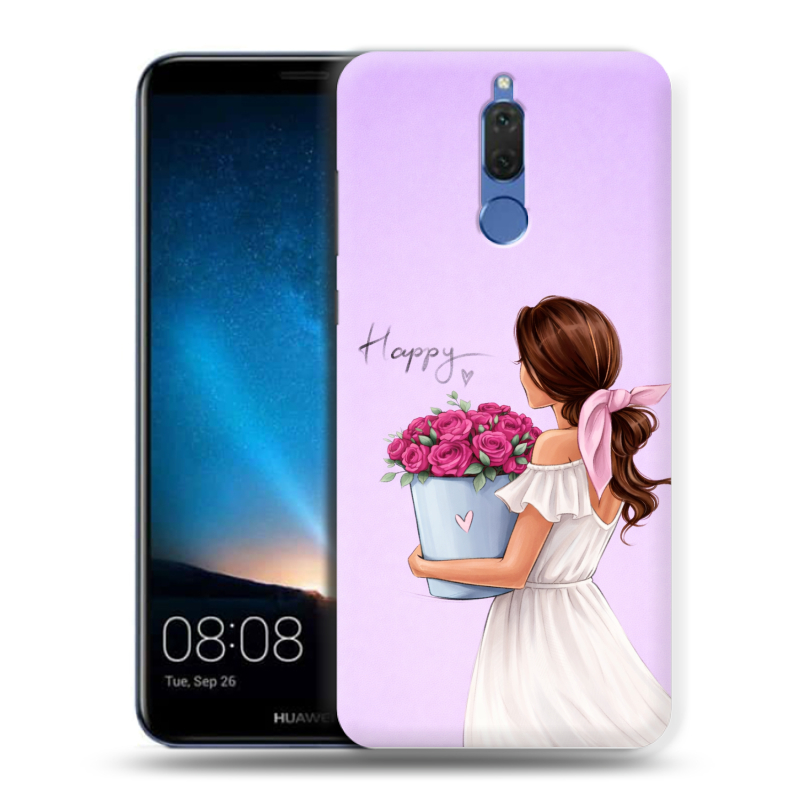 Силиконовый чехол на Huawei Nova 2i с принтом женский Силиконовый чехол на Huawei Nova 2i с принтом женский