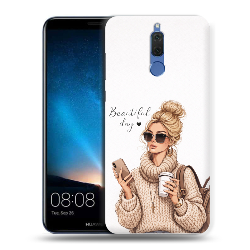 Силиконовый чехол на Huawei Nova 2i с принтом женский Силиконовый чехол на Huawei Nova 2i с принтом женский