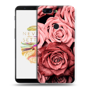 Силиконовый чехол на OnePlus 5T с принтом Цветы розы Силиконовый чехол на OnePlus 5T с принтом Цветы розы