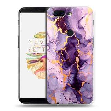 Силиконовый чехол на OnePlus 5T с принтом Мрамор