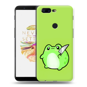 Силиконовый чехол на OnePlus 5T с принтом Лягушенок