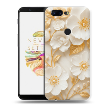 Силиконовый чехол на OnePlus 5T с принтом Цветы