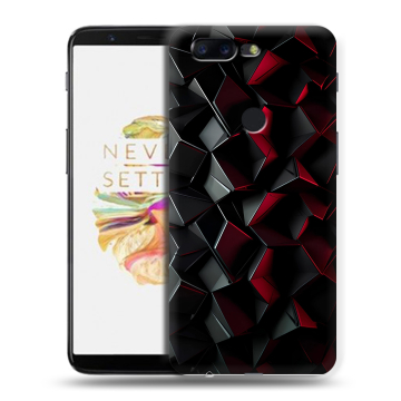 Силиконовый чехол на OnePlus 5T с принтом Абстракция