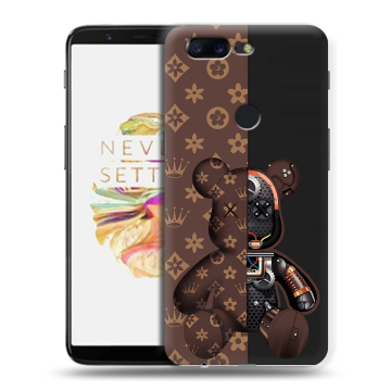 Силиконовый чехол на OnePlus 5T с принтом Луи робот