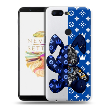 Силиконовый чехол на OnePlus 5T с принтом Луи робот