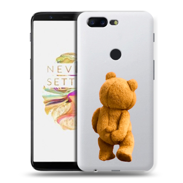 Силиконовый чехол на OnePlus 5T с принтом Медведь