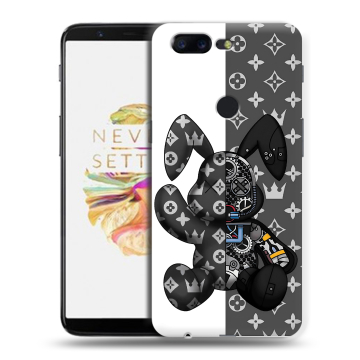 Силиконовый чехол на OnePlus 5T с принтом Луи робот