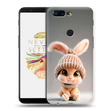 Силиконовый чехол на OnePlus 5T с принтом Кролик