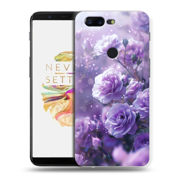 Силиконовый чехол на OnePlus 5T с принтом Розы цветы