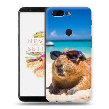 Силиконовый чехол на OnePlus 5T с принтом Капибара
