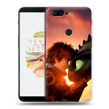 Силиконовый чехол на OnePlus 5T с принтом Как приручить дракона