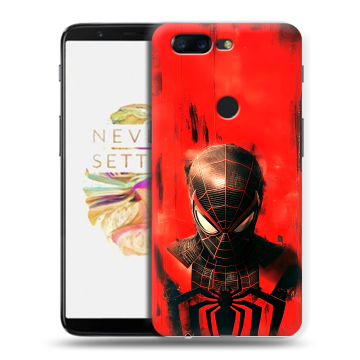 Силиконовый чехол на OnePlus 5T с принтом человек паук spiderman