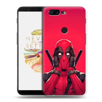 Силиконовый чехол на OnePlus 5T с принтом Дедпул Deadpool
