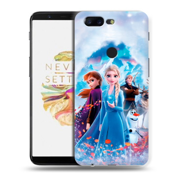 Силиконовый чехол на OnePlus 5T с принтом Холодное сердце Frozen