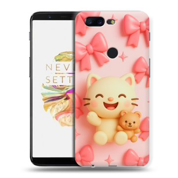 Силиконовый чехол на OnePlus 5T с принтом для девочек
