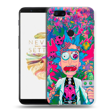 Силиконовый чехол на OnePlus 5T с принтом Рик и Морти Rick Morty