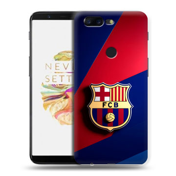 Силиконовый чехол на OnePlus 5T с принтом Барселона Barcelona