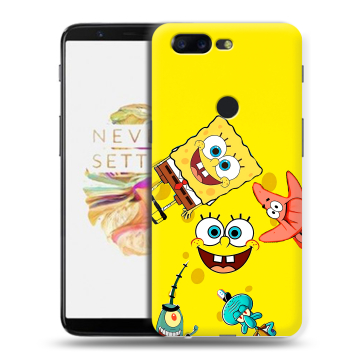 Силиконовый чехол на OnePlus 5T с принтом Спанч боб Спанчбоб