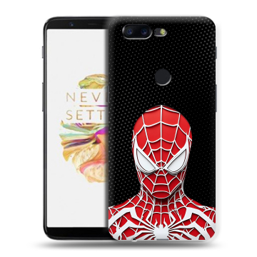 Силиконовый чехол на OnePlus 5T с принтом человек паук spiderman