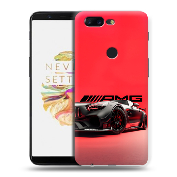 Силиконовый чехол на OnePlus 5T с принтом Мерседес Mercedes AMG