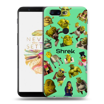 Силиконовый чехол на OnePlus 5T с принтом Шрек Shrek