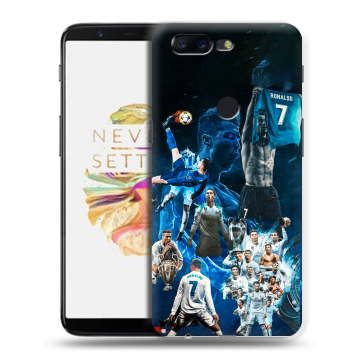 Силиконовый чехол на OnePlus 5T с принтом Реал Роналдо