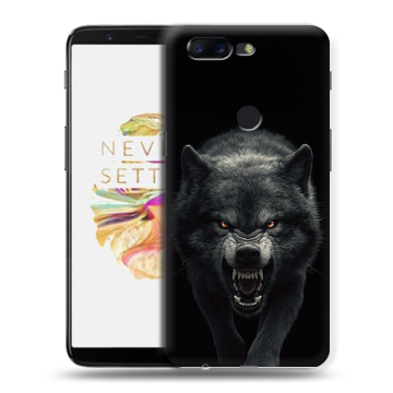 Силиконовый чехол на OnePlus 5T с принтом Волк