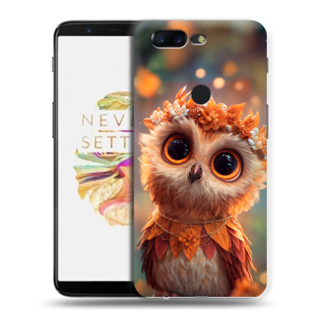 Силиконовый чехол на OnePlus 5T с принтом Милая сова Силиконовый чехол на OnePlus 5T с принтом Милая сова