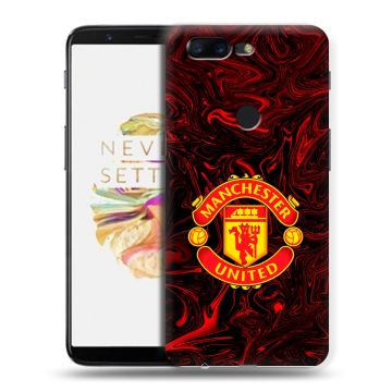 Силиконовый чехол на OnePlus 5T с принтом Manchester United Силиконовый чехол на OnePlus 5T с принтом Manchester United