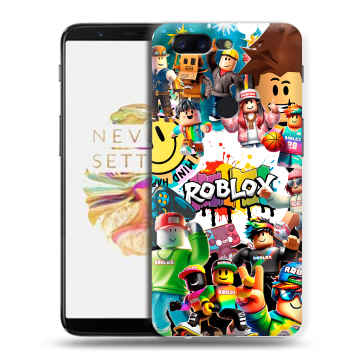 Силиконовый чехол на OnePlus 5T с принтом Roblox Роблокс