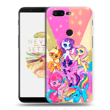 Силиконовый чехол на OnePlus 5T с принтом My little pony Дружба чудо