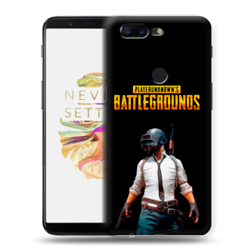 Силиконовый чехол на OnePlus 5T с принтом PUGB ПАГБ