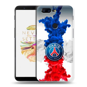 Силиконовый чехол на OnePlus 5T с принтом PSG ПСЖ Силиконовый чехол на OnePlus 5T с принтом PSG ПСЖ