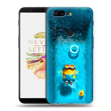 Силиконовый чехол на OnePlus 5T с принтом Миньоны