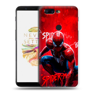 Силиконовый чехол на OnePlus 5T с принтом Spiderman Человек паук