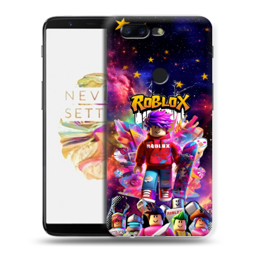 Силиконовый чехол на OnePlus 5T с принтом Roblox Роблокс
