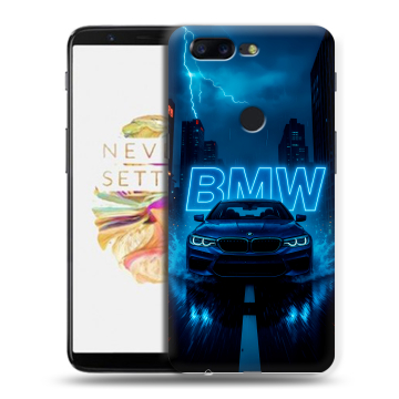 Силиконовый чехол на OnePlus 5T с принтом BMW БМВ