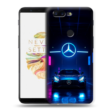 Силиконовый чехол на OnePlus 5T с принтом Mercedes Мерседес