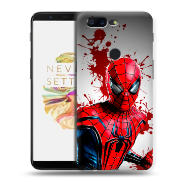 Силиконовый чехол на OnePlus 5T с принтом Spiderman Человек паук