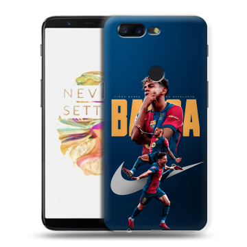 Силиконовый чехол на OnePlus 5T с принтом Барселона Barca Yamal 