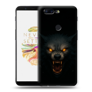 Силиконовый чехол на OnePlus 5T с принтом Волк Силиконовый чехол на OnePlus 5T с принтом Волк