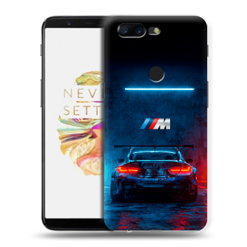 Силиконовый чехол на OnePlus 5T с принтом BMW БМВ