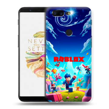 Силиконовый чехол на OnePlus 5T с принтом Roblox Роблокс