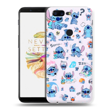 Силиконовый чехол на OnePlus 5T с принтом Лило и Стич Силиконовый чехол на OnePlus 5T с принтом Лило и Стич