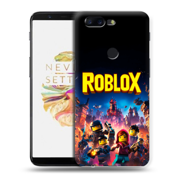 Силиконовый чехол на OnePlus 5T с принтом Roblox Роблокс