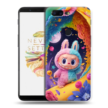 Силиконовый чехол на OnePlus 5T с принтом Labubu Лабубу