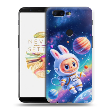 Силиконовый чехол на OnePlus 5T с принтом Labubu Лабубу