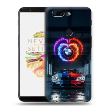 Силиконовый чехол на OnePlus 5T с принтом BMW БМВ